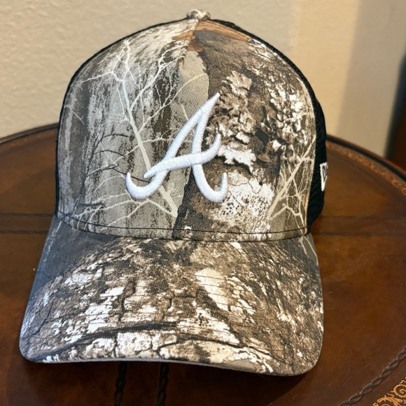 NWT~NEW ERA Atlanta 2000 All Star Game Embroidery Patch Camo Trucker Cap-OS - Picture 3 of 8